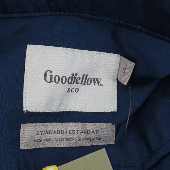 Goodfellow & Co Button Up Shirt Mens Size S Short Sleeve Embroidered Vacay - Picture 5 of 7